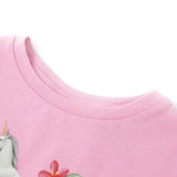 VidaXL Kindershirt met korte mouwen 128 felroze