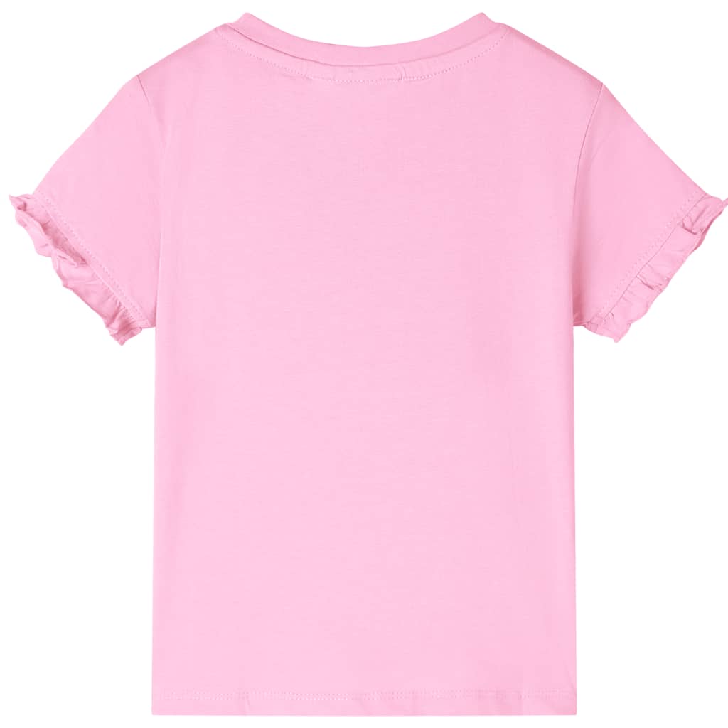 VidaXL Kindershirt met korte mouwen 140 felroze