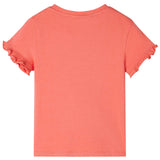 Vidaxl kindershirt met korte mouwen 140 koraalkleurig