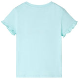 VidaXL Kindershirt met korte mouwen 92 lichtzeeblauw