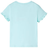 Vidaxl kindershirt met korte mouwen 128 lichtzeeblauw