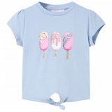 Vidaxl kindershirt 128 blauw