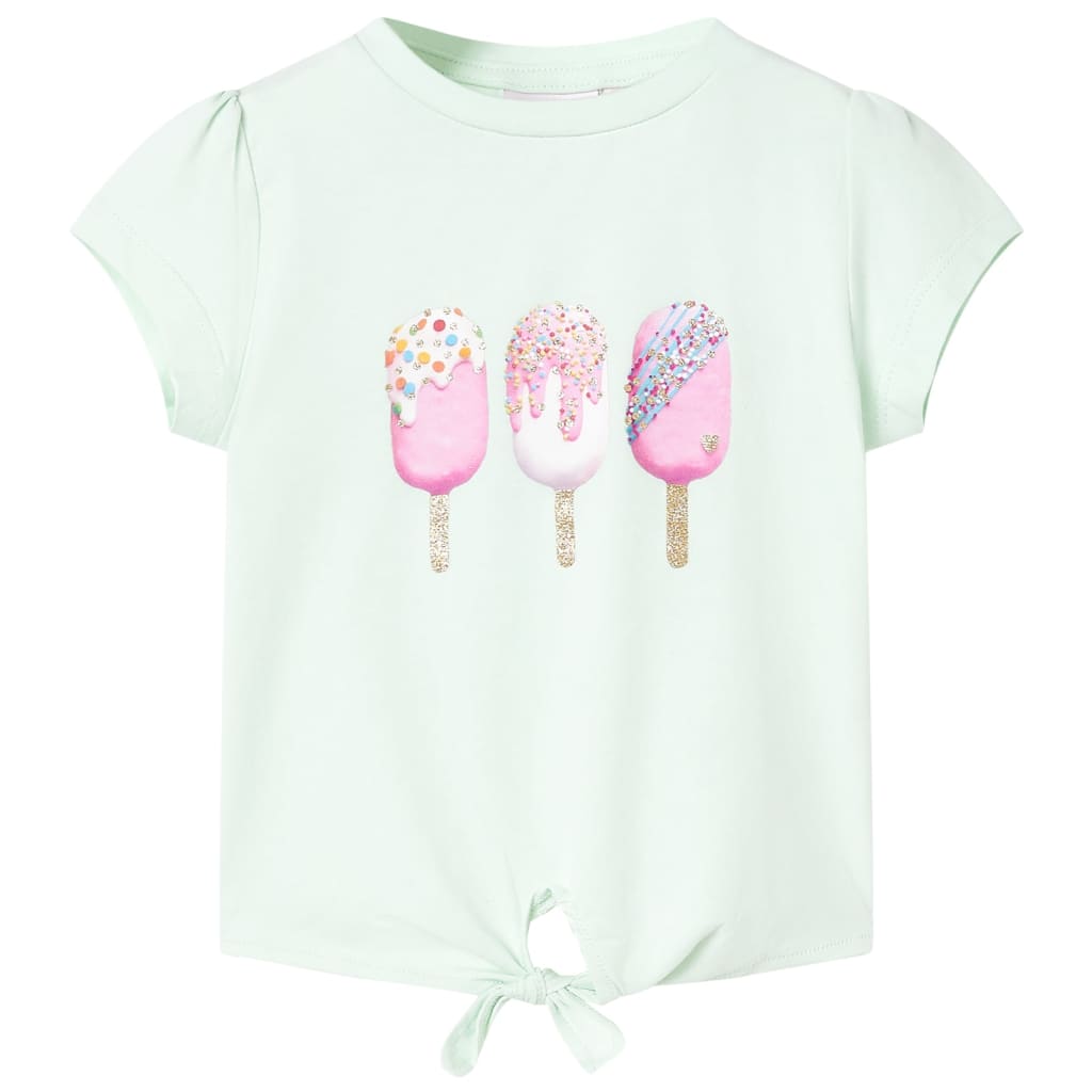 Vidaxl kindershirt 116 lichtmint