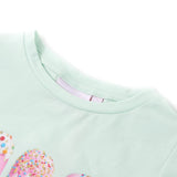 Vidaxl kindershirt 116 lichtmint