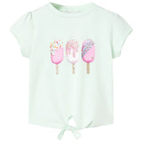 Vidaxl kindershirt 128 lichtmint