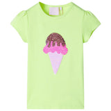 Vidaxl kindershirt 92 neongeel