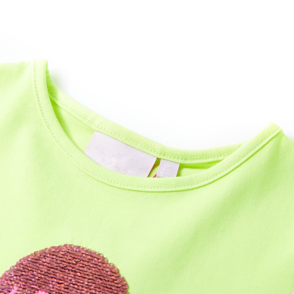 VidaXL Kindershirt 92 neongeel