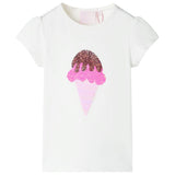 Vidaxl kindershirt 104 ecru