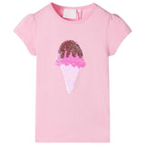 Vidaxl kindershirt 92 felroze