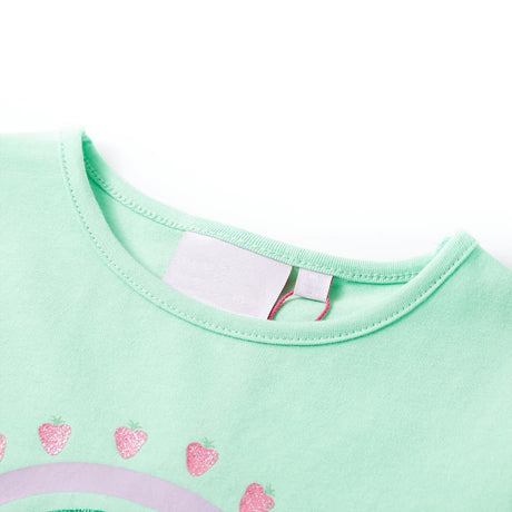 Vidaxl kindershirt 92 felgroen