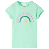 Vidaxl kindershirt 140 felgroen