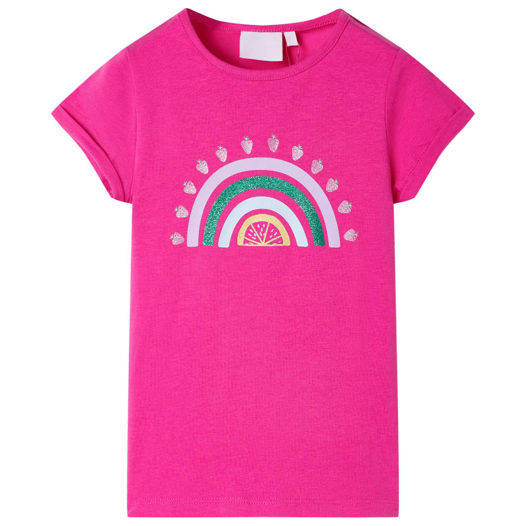 Vidaxl kindershirt 104 donkerroze