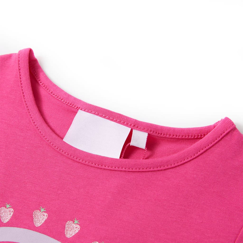 Vidaxl kindershirt 104 donkerroze