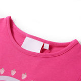 Vidaxl kindershirt 104 donkerroze