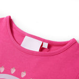 Vidaxl kindershirt 116 donkerroze