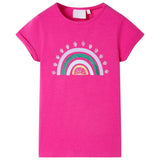 Vidaxl kindershirt 128 donkerroze