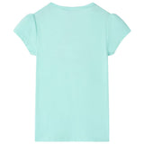 VidaXL Kindershirt 92 lichtzeeblauw