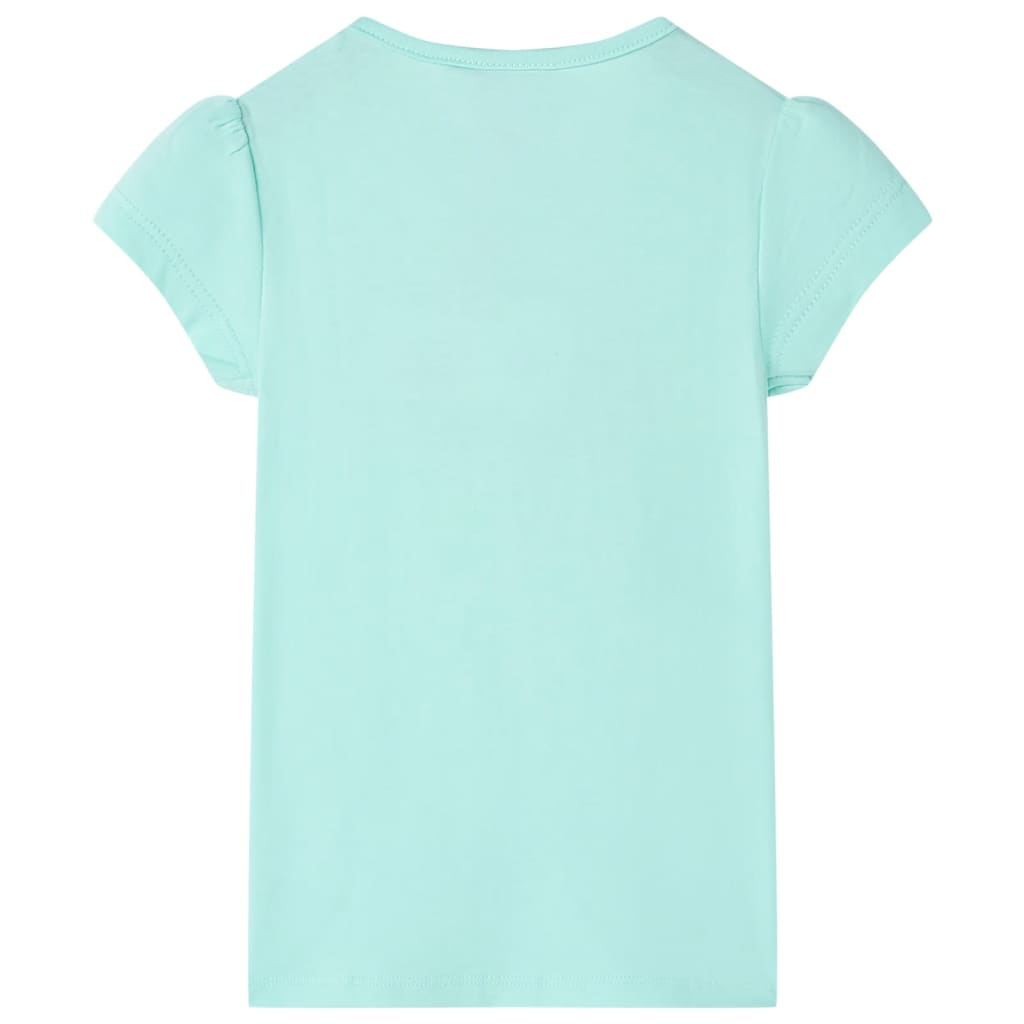 VidaXL Kindershirt 104 lichtzeeblauw