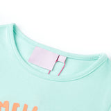 VidaXL Kindershirt 116 lichtzeeblauw