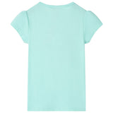 VidaXL Kindershirt 128 lichtzeeblauw