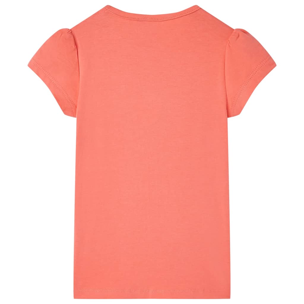 VidaXL Kindershirt 92 koraalkleurig