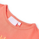 VidaXL Kindershirt 92 koraalkleurig