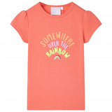 VidaXL Kindershirt 104 koraalkleurig