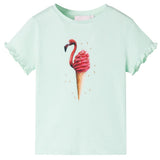 Vidaxl kindershirt 140 lichtmint