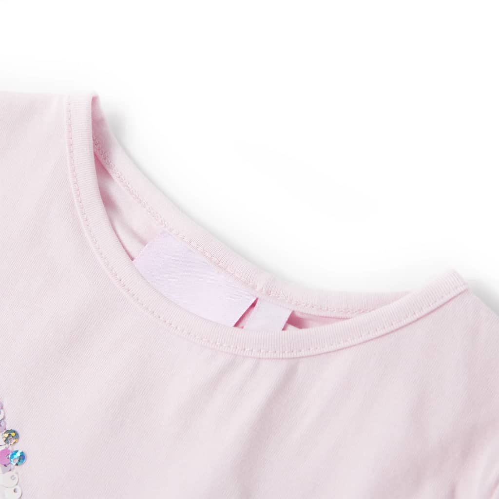 Vidaxl kindershirt met kapmouwen 104 zachtroze