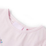 Vidaxl kindershirt met kapmouwen 104 zachtroze