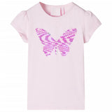 Vidaxl kindershirt met kapmouwen 128 zachtroze