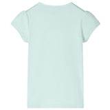 VidaXL Kindershirt met kapmouwen 104 lichtmintkleur
