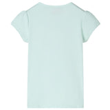 VidaXL Kindershirt met kapmouwen 116 lichtmintkleur