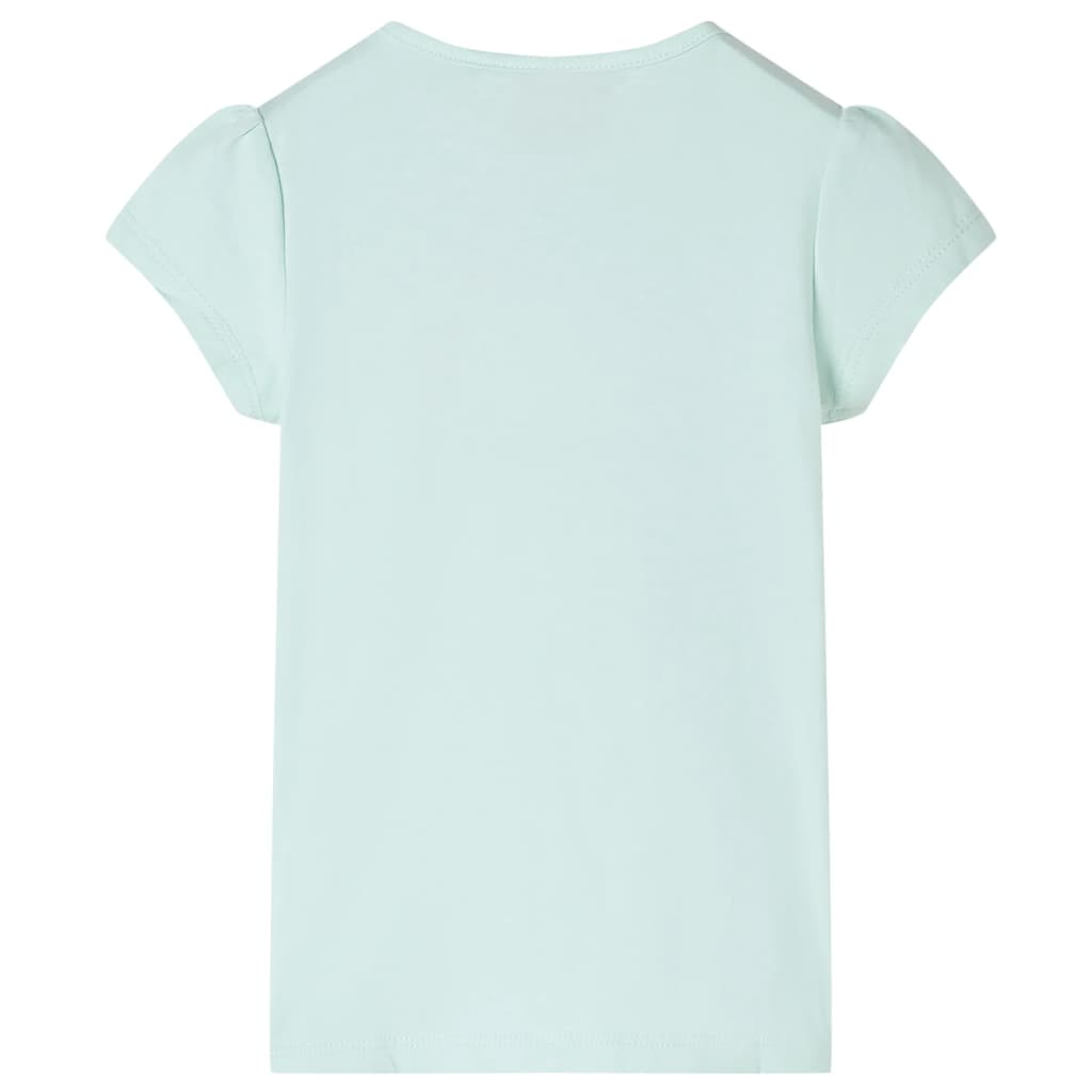 Vidaxl kindershirt met kapmouwen 140 lichtmintkleur