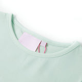 Vidaxl kindershirt met kapmouwen 140 lichtmintkleur