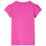 VidaXL Kindershirt met kapmouwen 92 donkerroze
