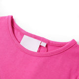 Vidaxl kindershirt met kapmouwen 116 donkerroze