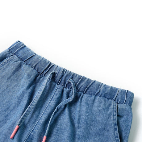 Vidaxl kindershorts 116 denimblauw