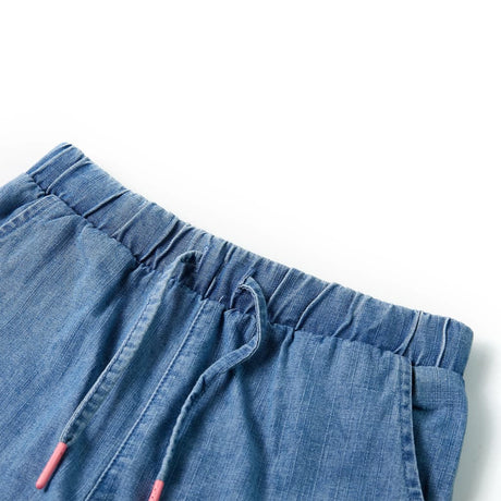 Vidaxl kindershorts 128 denimblauw