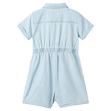 Vidaxl kinderonesie met korte mouwen 92 zachtblauw