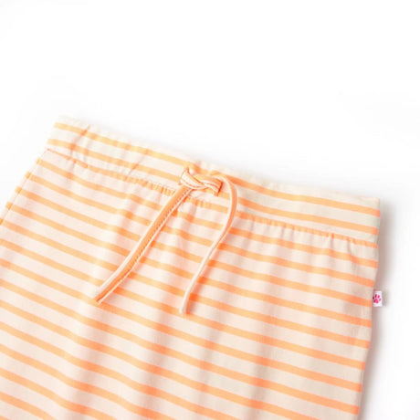 Vidaxl kinderrokje recht met strepen 128 fluorescerend oranje