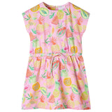 Vidaxl kinderjurk 104 zachtroze