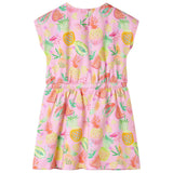 Vidaxl kinderjurk 104 zachtroze