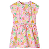 Vidaxl kinderjurk 128 zachtroze