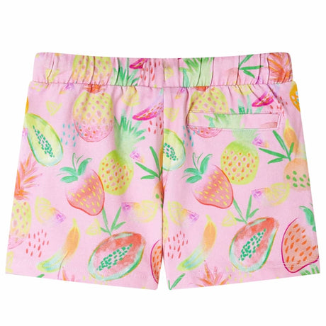 Vidaxl kindershort met trekkoord 116 zachtroze