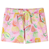 Vidaxl kindershort met trekkoord 140 zachtroze