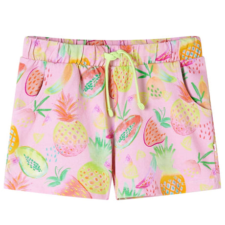 Vidaxl kindershort met trekkoord 140 zachtroze