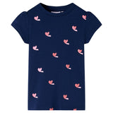 Vidaxl kindershirt 116 marineblauw
