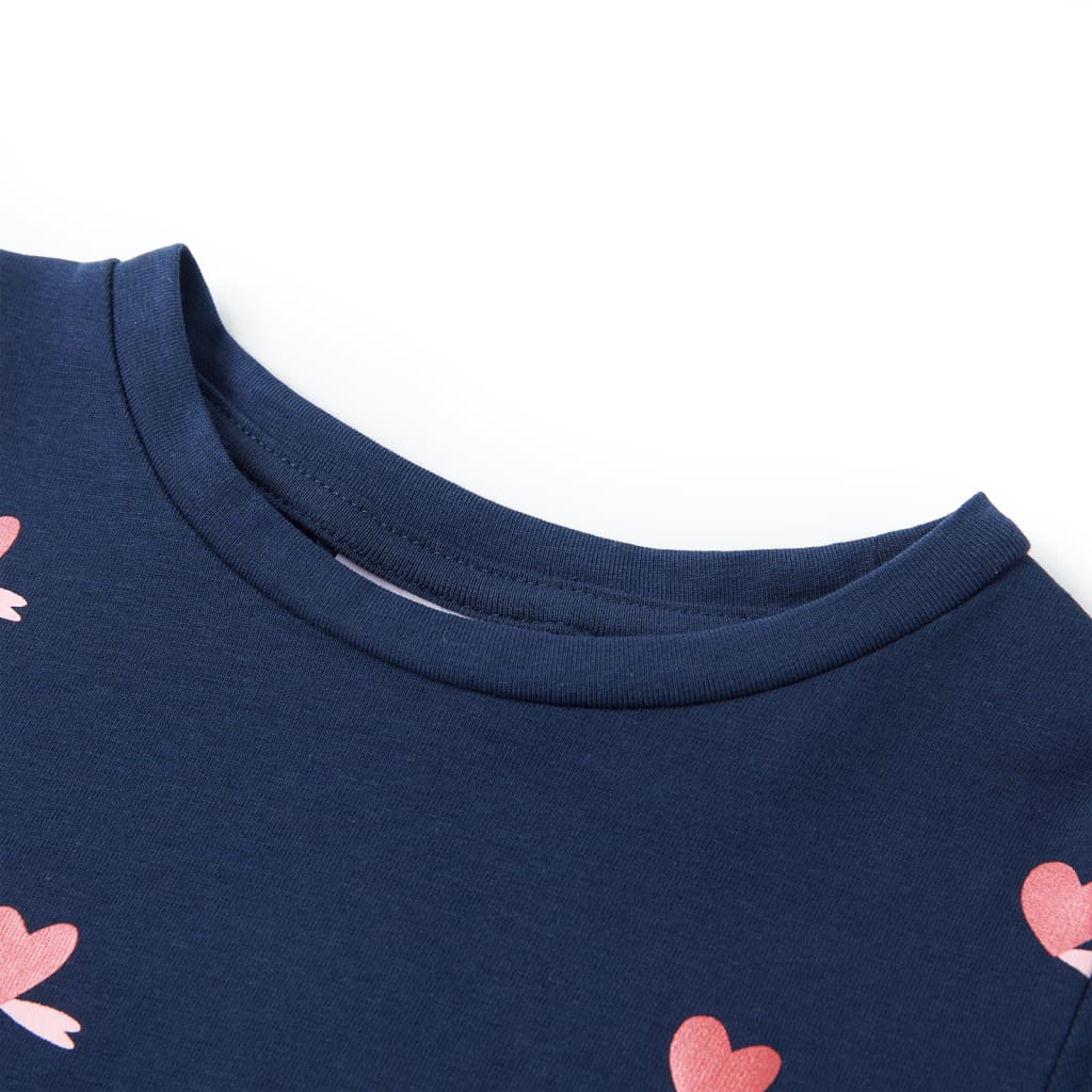 Vidaxl kindershirt 116 marineblauw