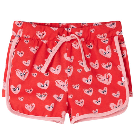 Vidaxl kindershort met trekkoord 104 rood
